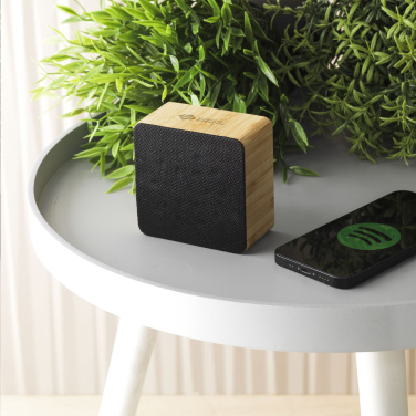 Logo trade promotional gift photo of: Sonido 5W Bamboo wireless speaker