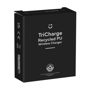 Logo trade promotional product photo of: TriCharge RCS  Recycled PU Wireless Charger