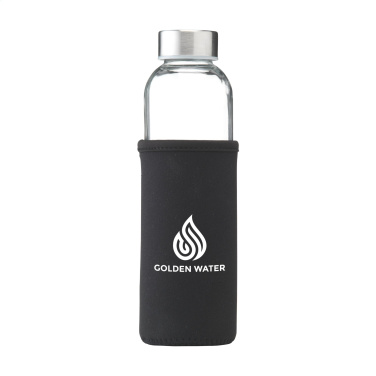 Logo trade promotional item photo of: Senga Glass 500 ml drinking bottle