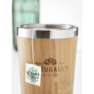 Logo trade promotional product photo of: Tokyo 450 ml bamboo thermo cup
