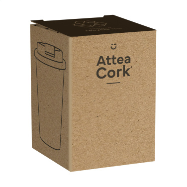 Logo trade promotional giveaways image of: Attea Cork 350 ml coffee cup