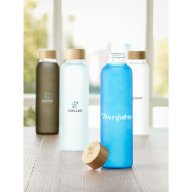 Logotrade advertising products photo of: Frosty Glass Bottle 550 ml drinking bottle