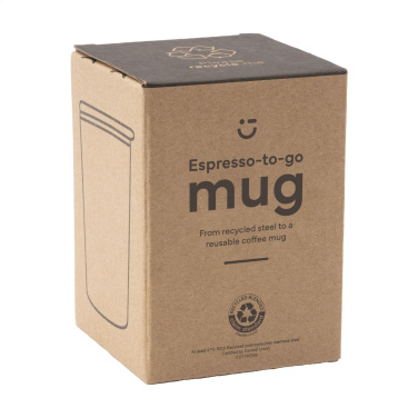 Logotrade business gift image of: Espresso-to-Go Mug RCS Recycled Steel 170 ml
