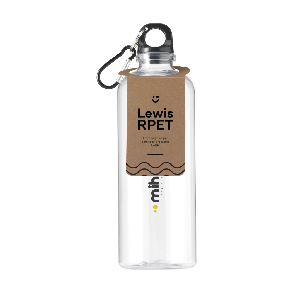 Logo trade promotional items image of: Lewis GRS RPET Bottle 630 ml water bottle