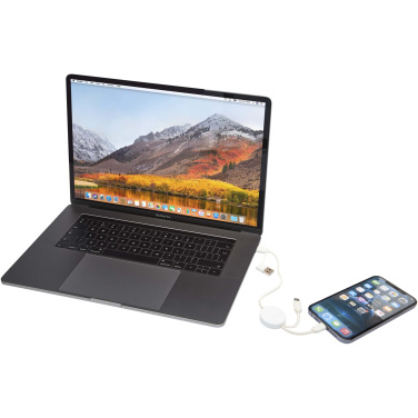 Logotrade advertising product picture of: Citala 5-in-1 recycled plastic 30 cm data sync and 27W fast charge cable