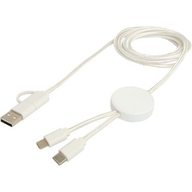Logotrade promotional merchandise picture of: Citala 5-in-1 recycled plastic 150 cm data sync and 27W fast charge cable