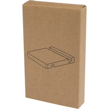Logo trade promotional items image of: Bubup bamboo 2-angled tablet and phone stand