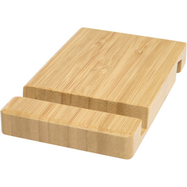 Logotrade promotional giveaway picture of: Bubup bamboo 2-angled tablet and phone stand