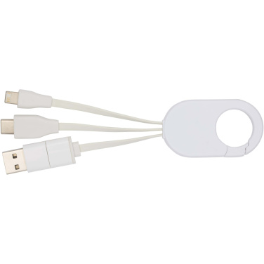 Logotrade promotional gift image of: Troop 4-in-1 recycled plastic charging cable