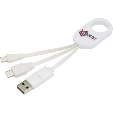 Logotrade promotional merchandise photo of: Troop 4-in-1 recycled plastic charging cable