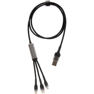 Logo trade promotional product photo of: SCX.design C53 100W 5-in-1 rPET ultra fast charging cable