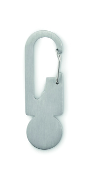 Logo trade promotional giveaways image of: Multifunctional key ring token