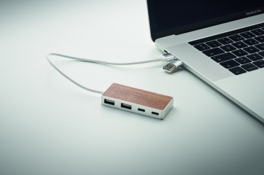 Logotrade corporate gift image of: USB hub 4 ports 27,5 cm