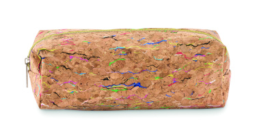 Logotrade advertising products photo of: Coloured cork pencil case