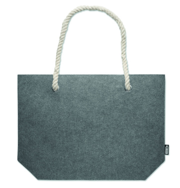 Logo trade promotional giveaway photo of: RPET felt beach bag