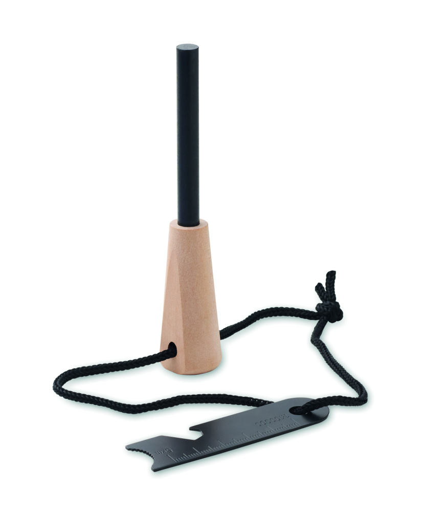 Logo trade corporate gifts image of: Pine wood fire starter tools