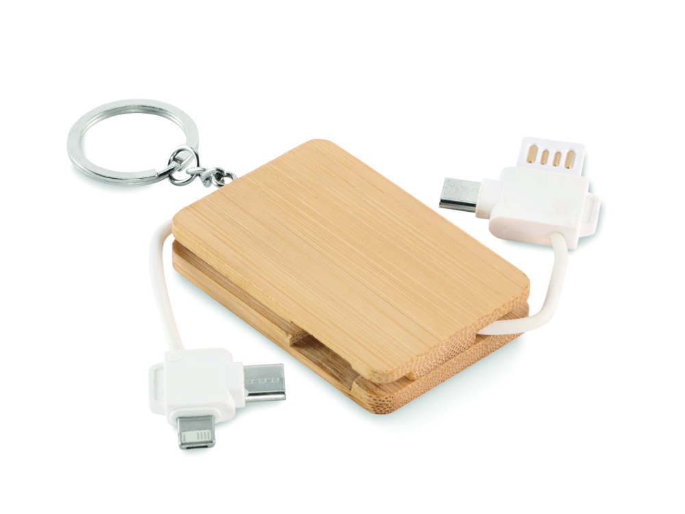 Logo trade advertising product photo of: Key ring charging cable