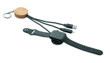Logotrade promotional merchandise photo of: Key ring with 4 in 1 60W cable