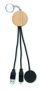Logotrade promotional giveaway image of: Key ring with 4 in 1 60W cable