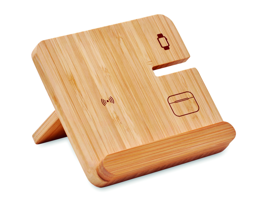 Logotrade promotional giveaway image of: 3 in 1 15W wireless charger