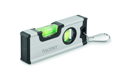Logo trade promotional merchandise image of: Mini magnetic aluminium level