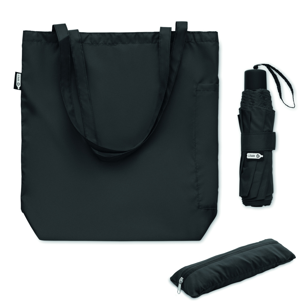 Logotrade promotional product image of: 21 inch RPET umbrella set
