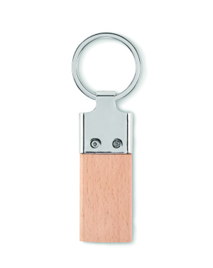 Logotrade business gift image of: Key ring with rubber wood