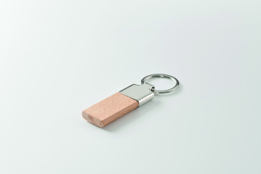Logotrade promotional gift picture of: Key ring with rubber wood
