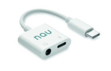 Logo trade promotional gifts image of: ABS jack audio splitter type C