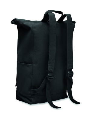 Logotrade promotional gift image of: Roll top backpack 390 gr/m²
