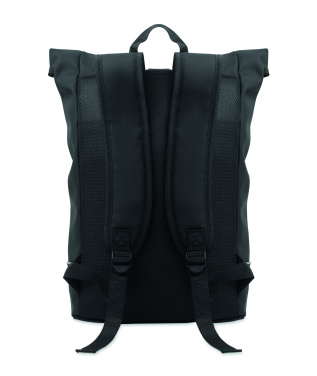 Logotrade promotional product image of: Laptop 15" roll top PU backpack