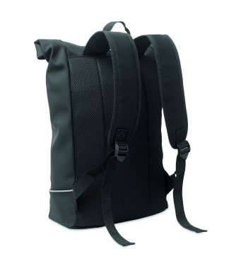 Logo trade business gift photo of: Laptop 15" roll top PU backpack