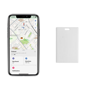 Logotrade promotional item image of: Findcard RCS recycled plastic item finder card