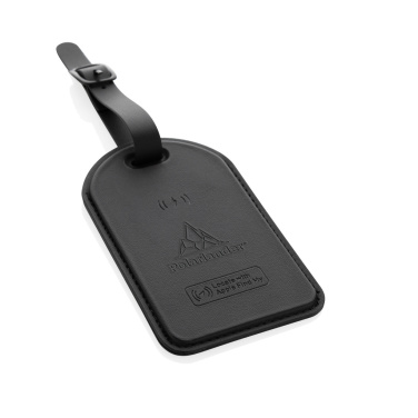 Logo trade corporate gifts image of: Globetrack RCSrPolyester luggage tag with worldwide locating