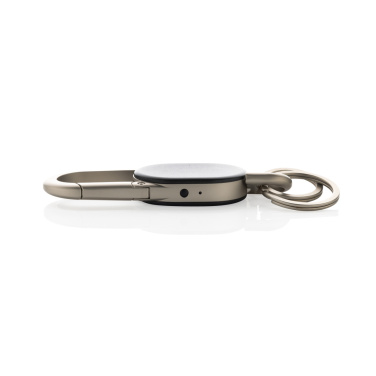 Logo trade promotional merchandise photo of: Keyfinder keychain with worldwide locating and USB C