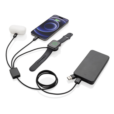 Logo trade advertising product photo of: Terra RCS rPET 6-in-1 charging cable with watch charger
