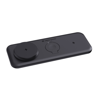 Logo trade promotional merchandise photo of: Urban Vitamin Torrance 3 in 1 magnetic 15W charger
