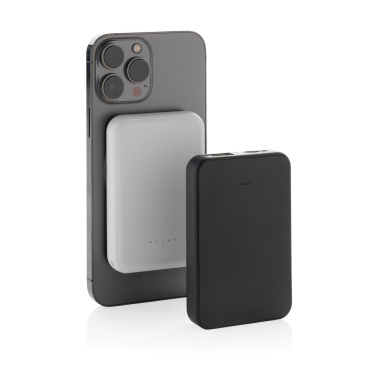 Logo trade promotional merchandise picture of: Stellar RCS recycled plastic 5000 mah 5W magnetic powerbank