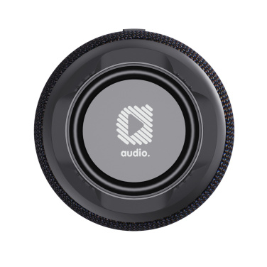 Logo trade promotional gifts image of: Urban Vitamin Anaheim RCS recycled 10W speaker 15W charger