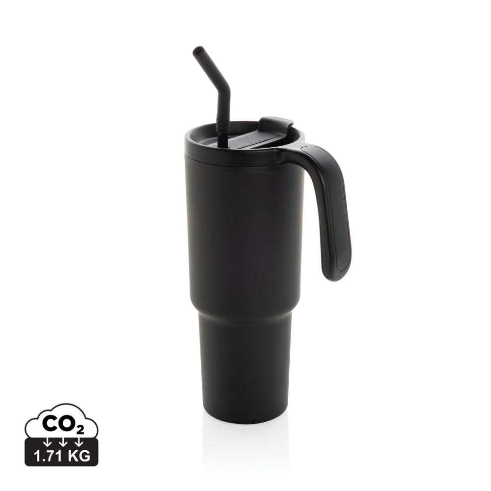 Logo trade promotional giveaways image of: Graphic 360 RCS certified recycled steel tumbler 900ml