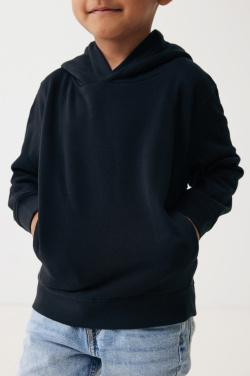 Logo trade promotional items picture of: Iqoniq Yengo kids recycled cotton hoodie with sidepockets
