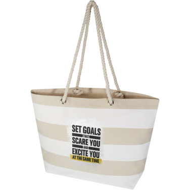 Logotrade promotional gifts photo of: Florida 270 g/m² GRS recycled beach tote bag 18L