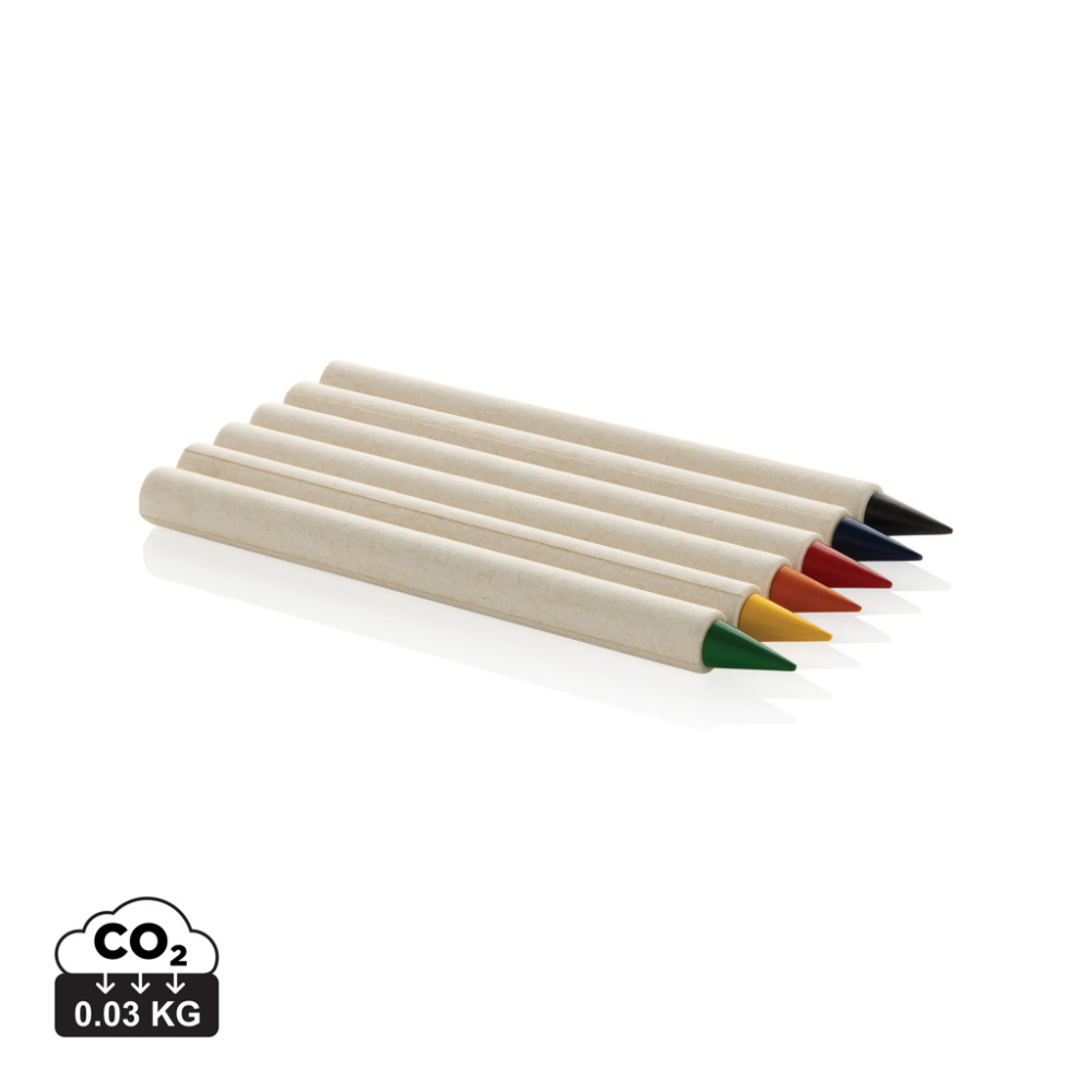 Logotrade business gifts photo of: Micki GRS infinity 6pc colouring pencil set