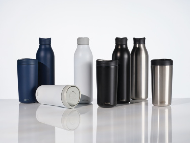 Logo trade promotional gift photo of: Avira Alok RCS re-steel 360 waterbottle 600ML