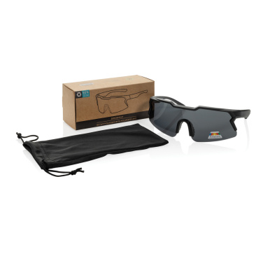 Logo trade promotional giveaways image of: SproShield RCS plastic activity glasses with polarized lens