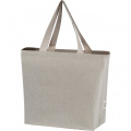 Large cotton bag Pilar, beige