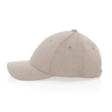 Logo trade corporate gifts image of: Milo AWARE™ recycled heather 6 panel cap 200gr