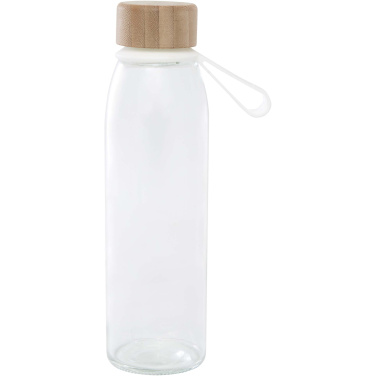 Logotrade corporate gifts photo of: Porto 500 ml glass water bottle with silicone handle and bamboo lid