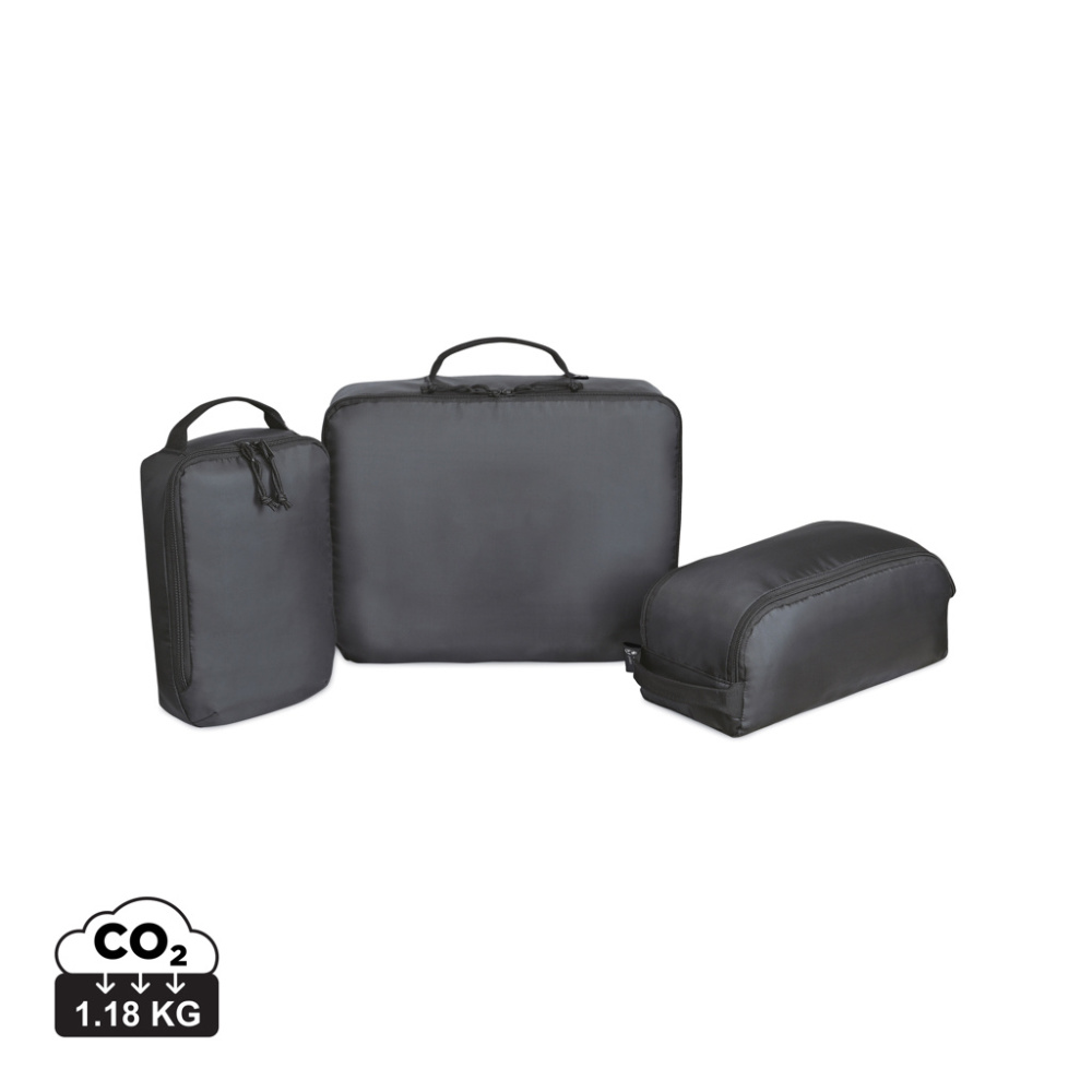 Logotrade promotional product image of: Renew AWARE™ rPET 3 Piece Packing Cube Set