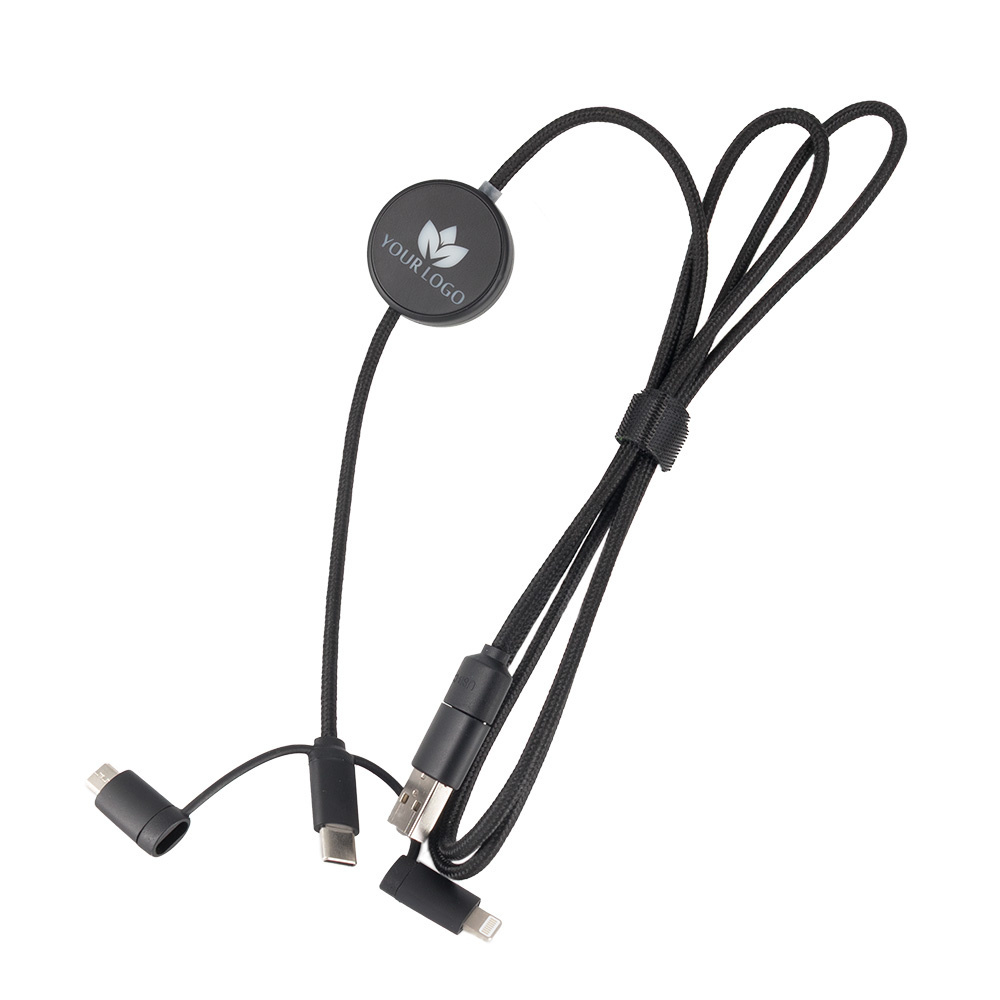 Logotrade promotional gift picture of: Cable 4in1 with illuminated logo - LH-ZM02